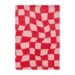 Tapis ABBY rouge motif vintage 200x280 cm