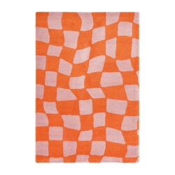 Tapis ABBY orange motif vintage 200x280 cm