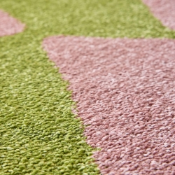 Tapis ABBY vert motif vintage 160x230 cm