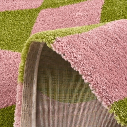 Tapis ABBY vert motif vintage 200x280 cm