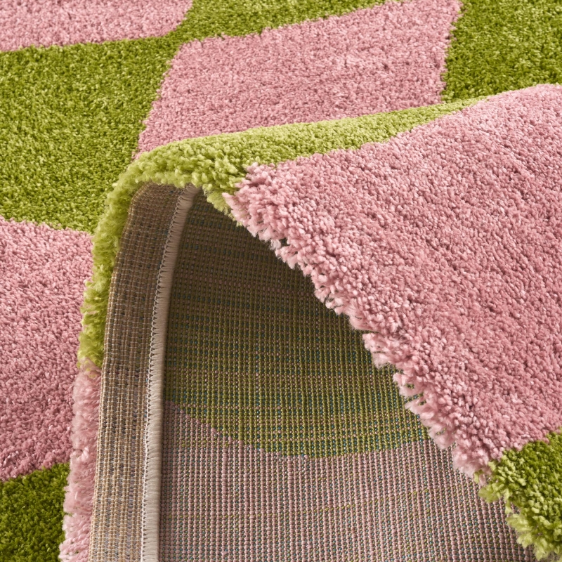 Tapis ABBY vert motif vintage 200x280 cm