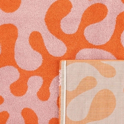 Tapis ABBY orange motif vintage 160x230 cm