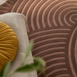 Tapis OLGA moka motif arc en ciel 160x230 cm