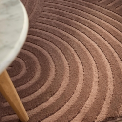 Tapis OLGA moka motif arc en ciel 160x230 cm