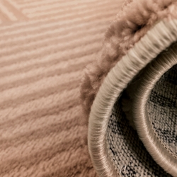 Tapis OLGA moka motif linéaire 120x160 cm