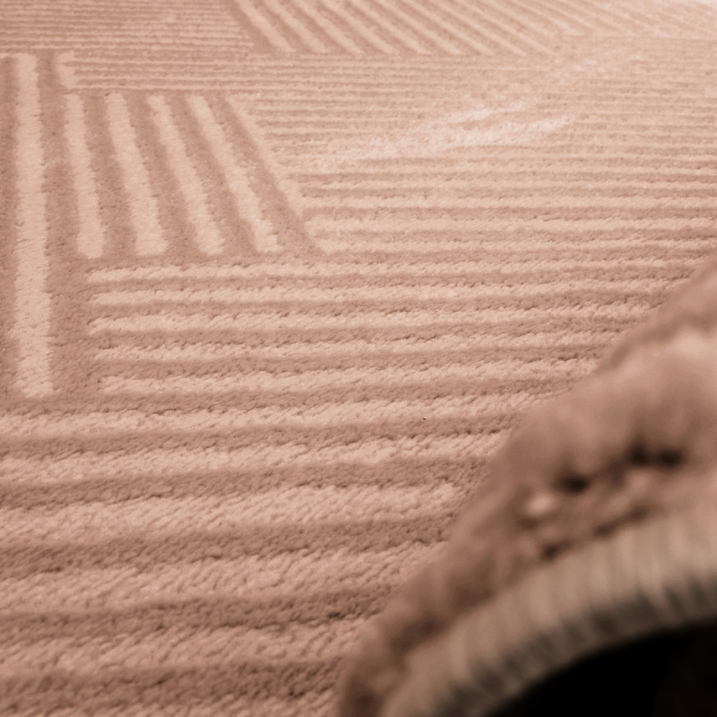 Tapis OLGA moka motif linéaire 160x230 cm