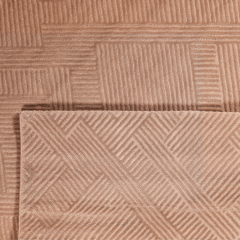 Tapis OLGA moka motif linéaire 160x230 cm