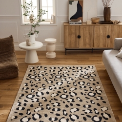 Tapis SAVA beige effet léopard 120x160 cm