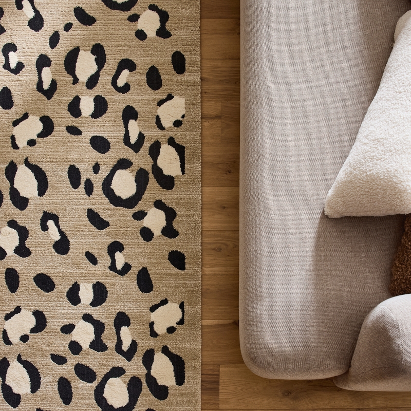 Tapis SAVA beige effet léopard 160x230 cm