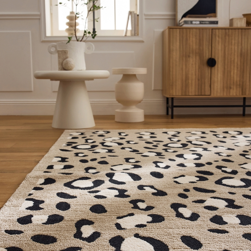 Tapis SAVA beige effet léopard 160x230 cm