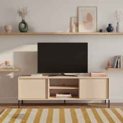 Meuble TV HULDA beige 153cm