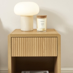 Table de chevet UTICA effet chêne