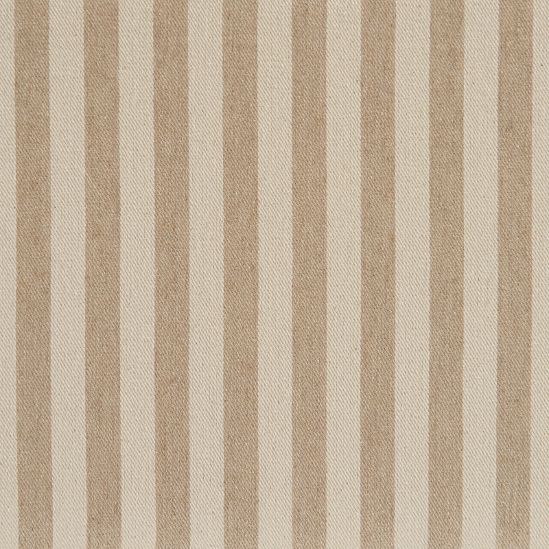 Lit coffre PILKA tissu rayé beige et écru 160x200 sommier inclus