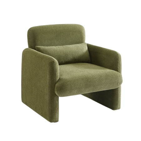 Fauteuil OMA tissu vert