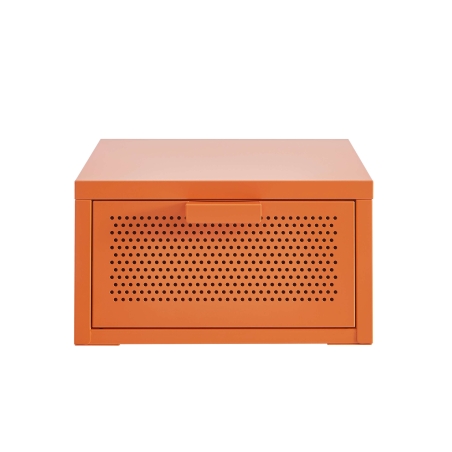 Table de chevet murale PANTONE métal orange 40cm