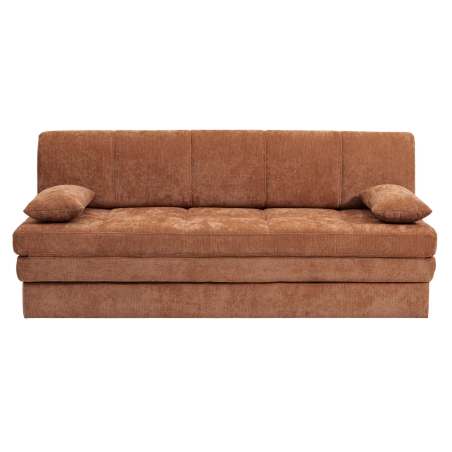 Banquette LUMA convertible 3 places tissu chenille terracotta