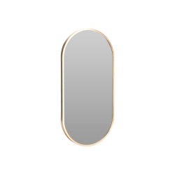 Miroir murale ADI ovale 30x60cm avec contour or