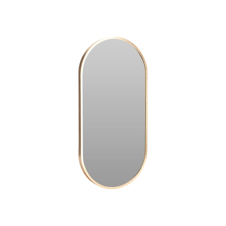 Miroir murale ADI ovale 30x60cm avec contour or