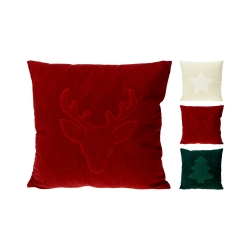 Lot de 3 coussins NEGE 45x45cm avec motif de noël