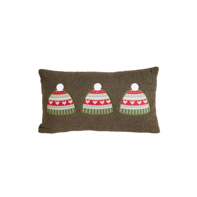 Lot de 2 coussins NOL 50x30cm avec motif de noël