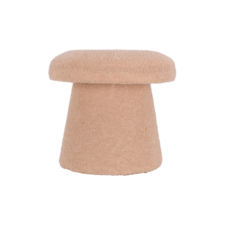 Pouf champignon OAD en tissu bouclette beige