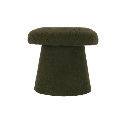 Pouf champignon OAD en tissu bouclette vert