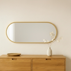 Miroir mural ADI 30x60cm contour doré