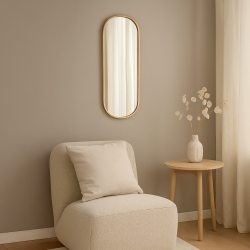 Miroir mural ADI 30x60cm contour doré