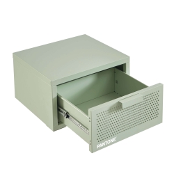 Table de chevet murale PANTONE métal vert amande 40cm