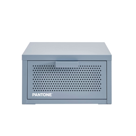 Table de chevet murale PANTONE métal gris bleu 40cm