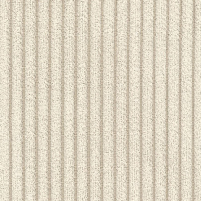 Canapé droit fixe NUNA 4/5 places velours côtelé beige