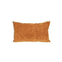 Lot de 3 coussins MOO 50x30cm en tissu chenille marron