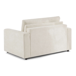 Canapé droit convertible express SOCCA 2 places tissu beige