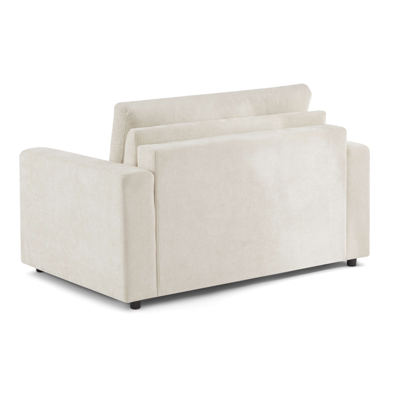 Canapé droit convertible express SOCCA 2 places tissu beige