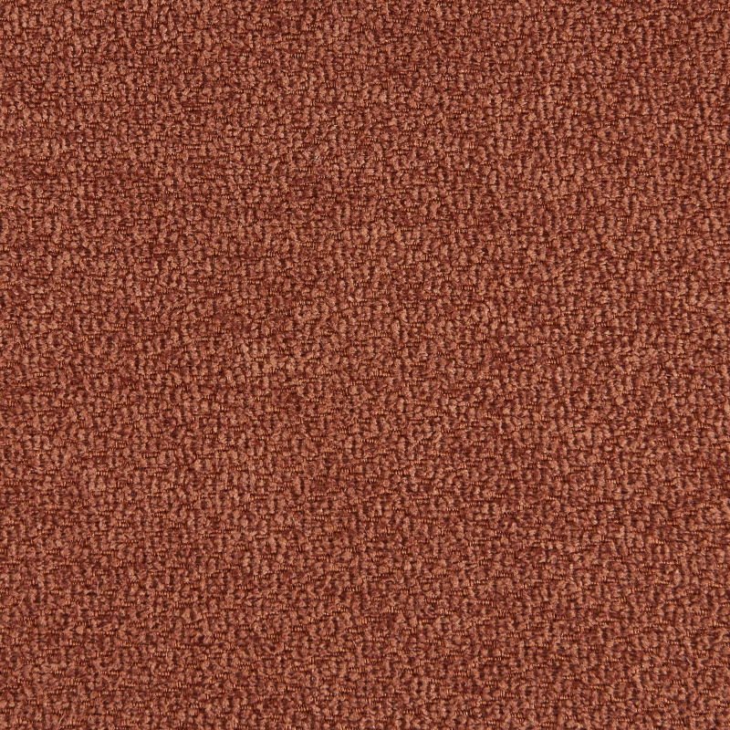 Lot de 2 chaises ELISABETH tissu terracotta pieds effet noyer