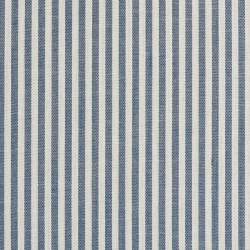 Tête de lit LOUISON tissu lin rayé blanc et bleu 90 cm