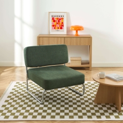 Fauteuil JACK tissu vert