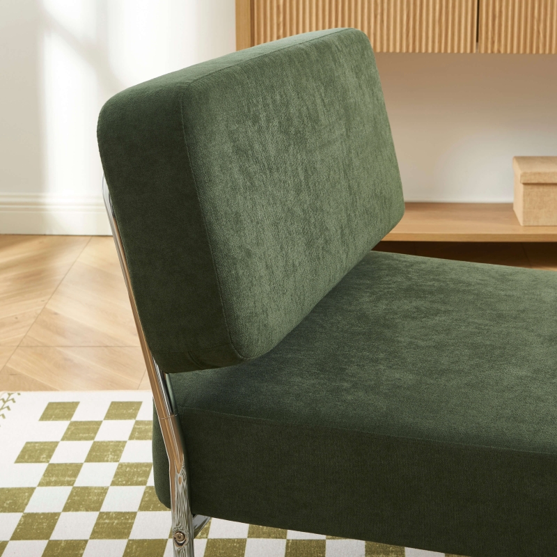 Fauteuil JACK tissu vert