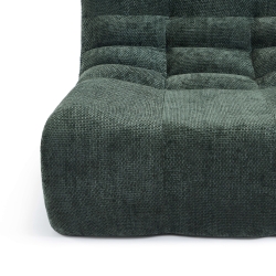 Chauffeuse JANIS modulable 1 place tissu chenille vert