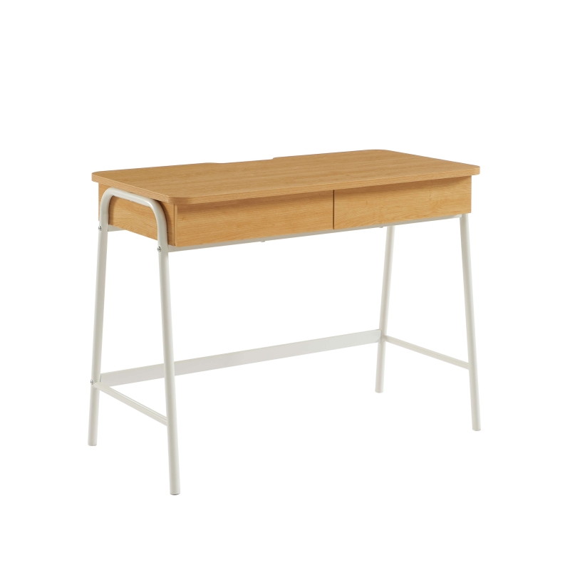 Bureau ESRA effet chêne et blanc 100cm