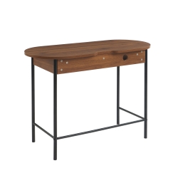 Bureau GAIA effet noyer et noir 110 cm