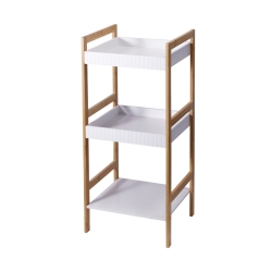 Meuble de salle de bain RUF en bambou 3 plateaux
