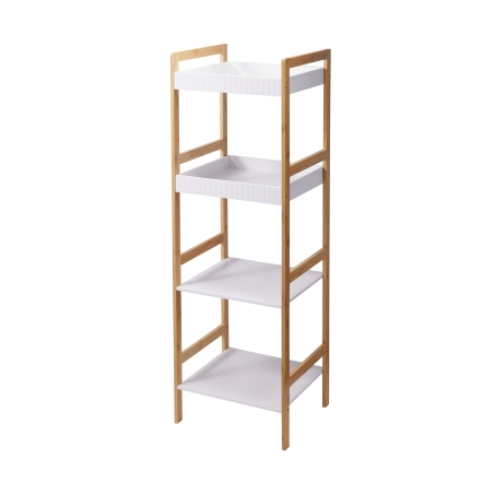 Meuble de salle de bain RUF en bambou 4 plateaux