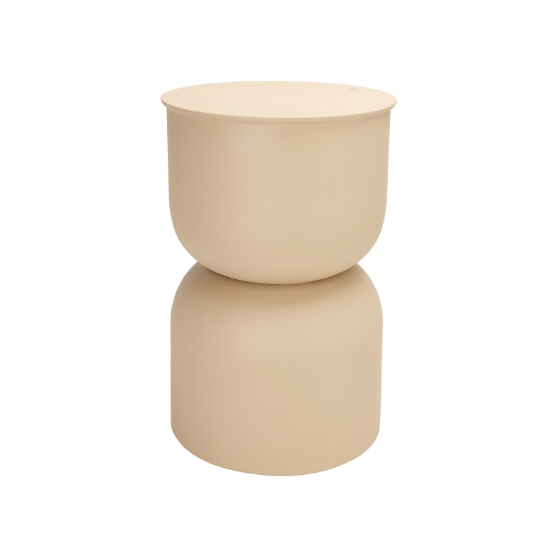 Table d'appoint JUB en zinc coloris sable