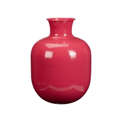 Vase ERI en métal rose h41 cm