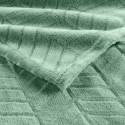 Plaid doux SAJY sauge 180x220 cm