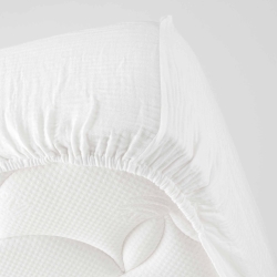 Drap Housse GUSTA blanc 140x190 cm