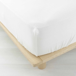 Drap Housse GUSTA blanc 160x200 cm