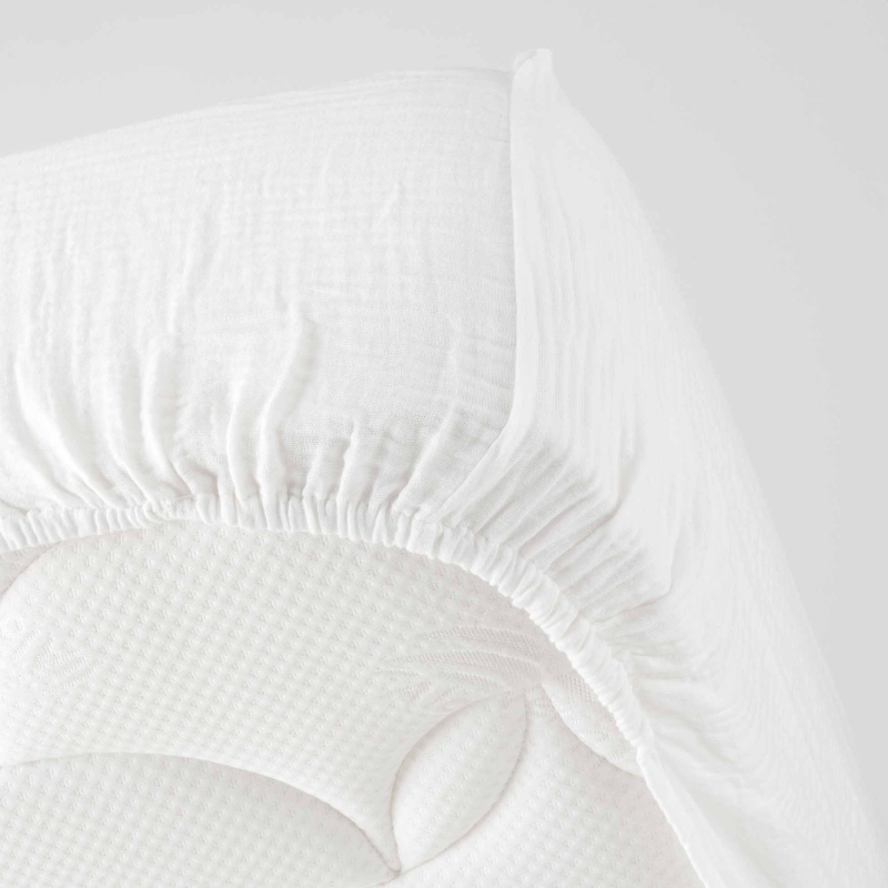 Drap Housse GUSTA blanc 160x200 cm