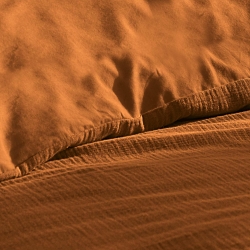 Parure de couette GUSTA caramel 260x240 cm (3 pièces)